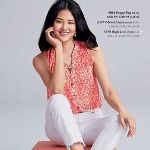 CAbi Style # 5914 Poppy Flower Burst Top